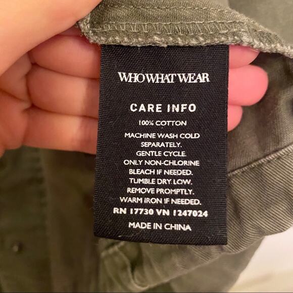 EUC Who What‎ Wear Military Utility Jacket Green - Picture 5 of 5